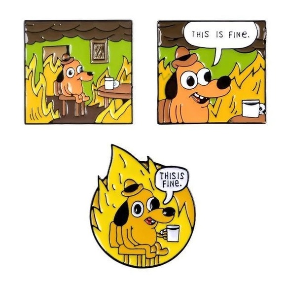 This Is Fine Enamel Pin Set - Picture 1 of 8